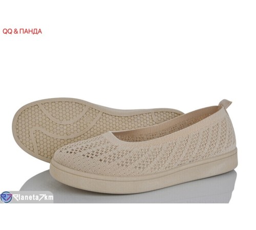 Балетки жіночі на літо (8 пар р.36-41) бежевий  "QQ&Панда"