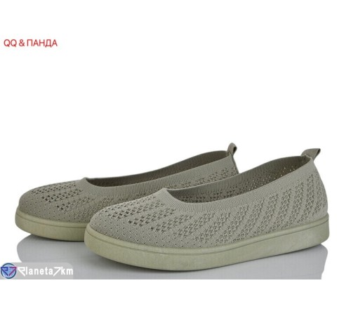 Балетки жіночі на літо (8 пар р.36-41) зелений  "QQ&Панда"