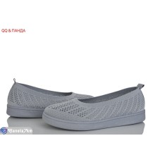 Балетки жіночі на літо (8 пар р.36-41) сірий  "QQ&Панда"