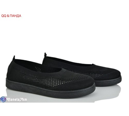 Балетки жіночі на літо (8 пар р.36-41) чорний  "QQ&Панда"