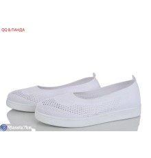 Балетки жіночі на літо (8 пар р.36-41) білий  "QQ&Панда"