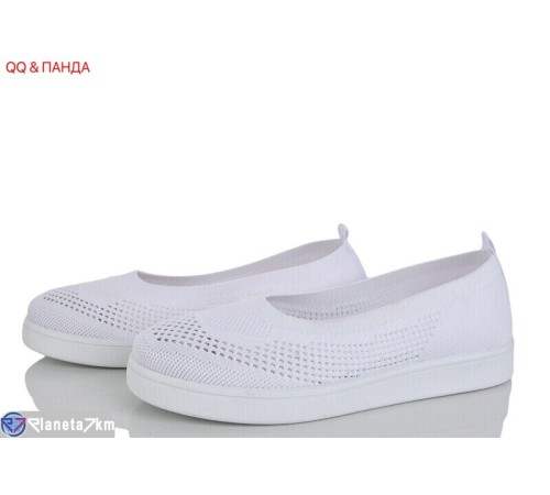 Балетки жіночі на літо (8 пар р.36-41) білий  "QQ&Панда"