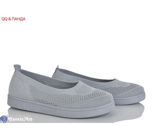 Балетки жіночі на літо (8 пар р.36-41) сірий  "QQ&Панда"
