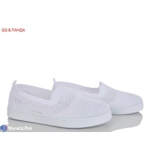 Сліпони жіночі на літо (8 пар р.36-41) білий  "QQ&Панда"