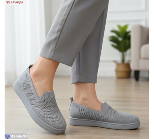 Сліпони жіночі на літо (8 пар р.36-41) сірий  "QQ&Панда"