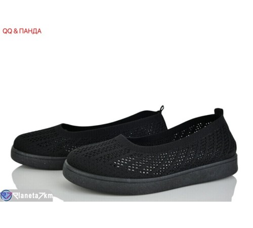 Балетки жіночі на літо (8 пар р.40-43) чорний  "QQ&Панда"