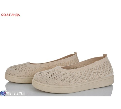 Балетки жіночі на літо (8 пар р.40-43) бежевий  "QQ&Панда"