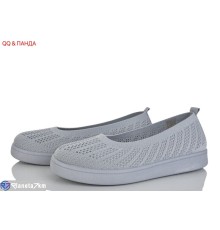 Балетки жіночі на літо (8 пар р.40-43) сірий  "QQ&Панда"