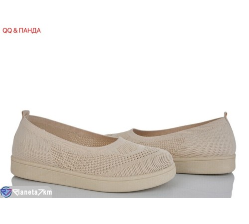 Балетки жіночі на літо (8 пар р.40-43) бежевий  "QQ&Панда"