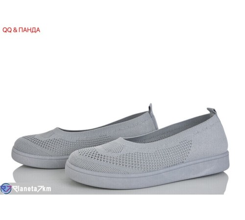 Балетки жіночі на літо (8 пар р.40-43) сірий  "QQ&Панда"