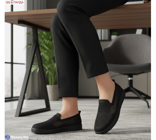 Сліпони жіночі на літо (8 пар р.40-43) чорний  "QQ&Панда"
