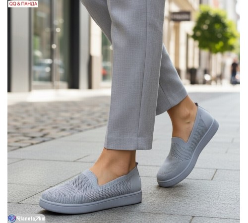 Сліпони жіночі на літо (8 пар р.40-43) сірий  "QQ&Панда"
