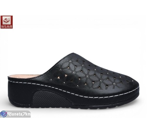 Шлепки жіночі на літо (8 пар р.36-41) чорний  "WSMR"