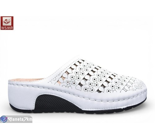 Шлепки жіночі на літо (8 пар р.36-41) білий  "WSMR"