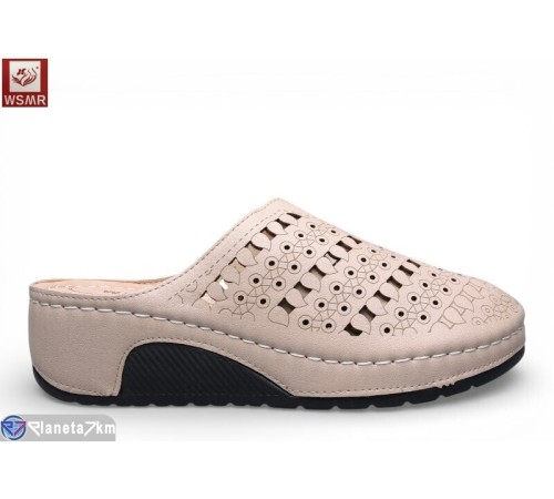 Шлепки жіночі на літо (8 пар р.36-41) коричневий  "WSMR"