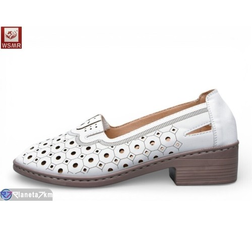 Туфлі жіночі на літо (8 пар р.36-41) білий  "WSMR"