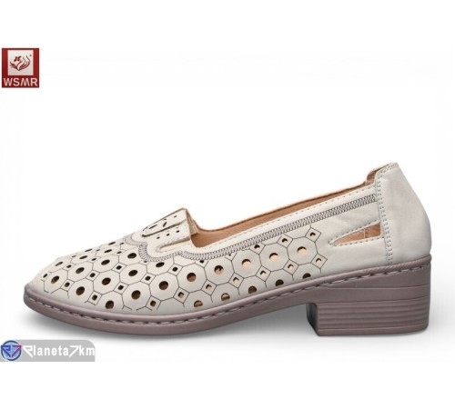 Туфлі жіночі на літо (8 пар р.36-41) бежевий  "WSMR"