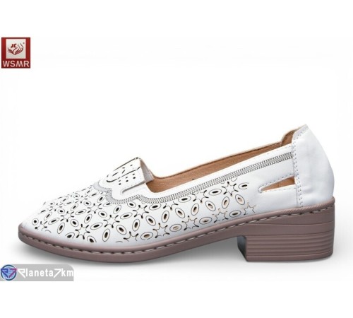 Туфлі жіночі на літо (8 пар р.36-41) білий  "WSMR"