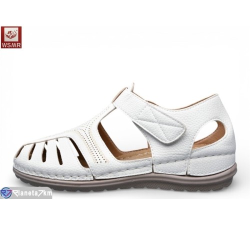 Босоніжки жіночі на літо (8 пар р.36-41) білий  "WSMR"