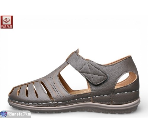 Босоніжки жіночі на літо (8 пар р.36-41) коричневий  "WSMR"