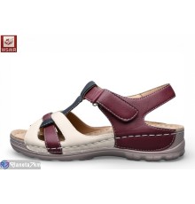 Босоніжки жіночі на літо (8 пар р.37-42) бордовий  "WSMR"