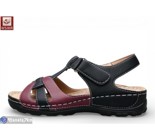 Босоніжки жіночі на літо (8 пар р.37-42) чорний  "WSMR"