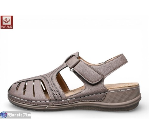 Босоніжки жіночі на літо (8 пар р.37-42) коричневий  "WSMR"