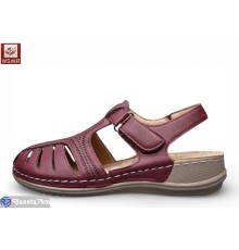 Босоніжки жіночі на літо (8 пар р.37-42) бордовий  "WSMR"