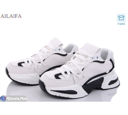 Кросівки жіночі на весну/осінь (6 пар р.36-41) білий  "Latifa"