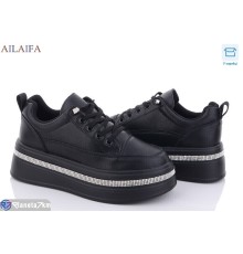 Кросівки жіночі на весну/осінь (6 пар р.36-41) чорний  "Latifa"