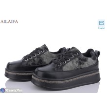 Кросівки жіночі на весну/осінь (6 пар р.36-41) чорний  "Latifa"