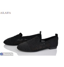 Балетки жіночі на літо (8 пар р.36-41) чорний  "Latifa"