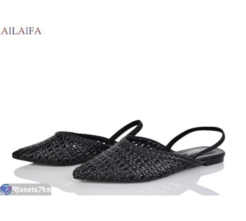 Босоніжки жіночі на літо (8 пар р.36-41) чорний  "Latifa"