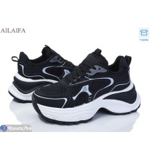 Кросівки жіночі на весну/осінь (8 пар р.36-41) чорний  "Latifa"