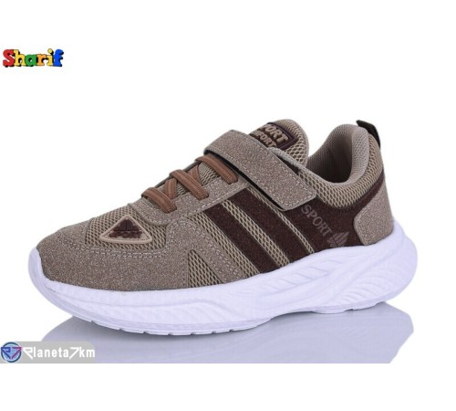 Дитячі кросівки на весну/осінь (8 пар р.31-35) коричневий  "Sharif"