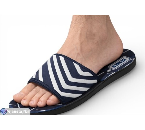 Шлепки чоловічі на літо (6 пар р.40-45) синій  "Kalabok"