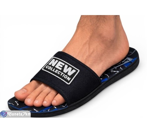 Шлепки чоловічі на літо (6 пар р.40-45) чорний  "Kalabok"