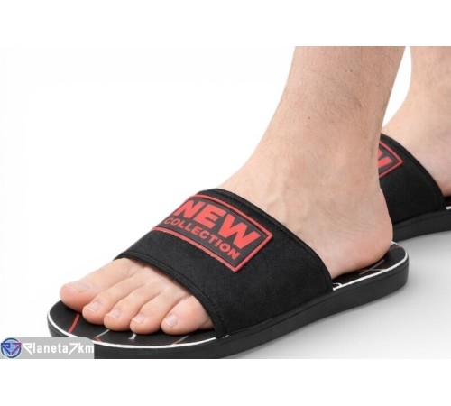 Шлепки чоловічі на літо (6 пар р.40-45) чорний  "Kalabok"