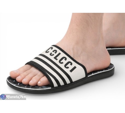 Шлепки чоловічі на літо (6 пар р.40-45) білий  "Kalabok"