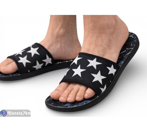 Шлепки чоловічі на літо (6 пар р.40-45) чорний  "Kalabok"