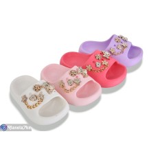 Шлепки дитячі на літо (12 пар р.24-30) мікс  "LUXORIS"