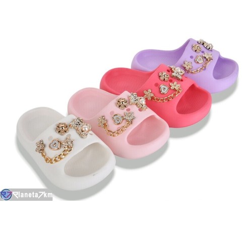 Шлепки дитячі на літо (12 пар р.24-30) мікс  "LUXORIS"