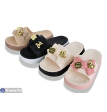 Шлепки жіночі на літо (12 пар р.36-41) мікс  "LUXORIS"