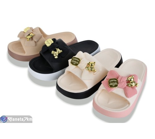 Шлепки жіночі на літо (12 пар р.36-41) мікс  "LUXORIS"