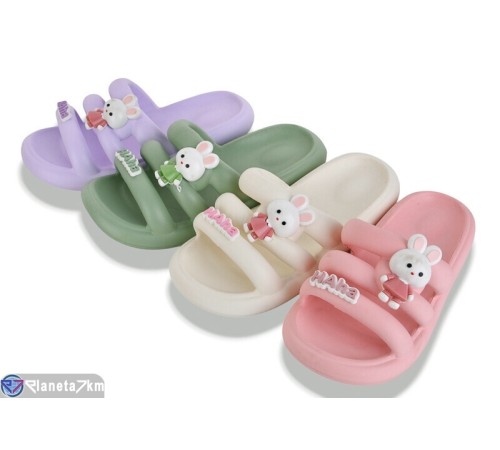 Шлепки жіночі на літо (12 пар р.36-41) мікс  "LUXORIS"