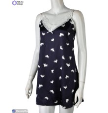 Нічна сорочка на літо (5 шт. р.сетка M-3XL) синій  "Raluka"