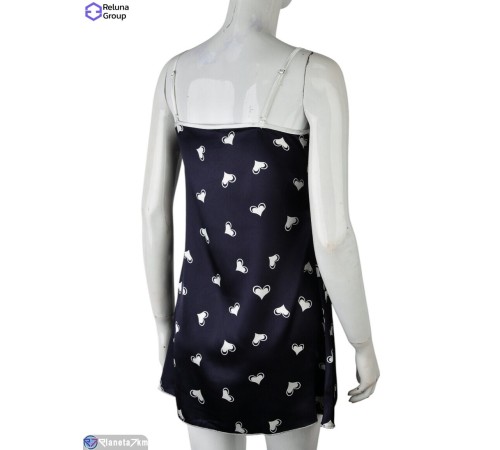 Нічна сорочка на літо (5 шт. р.сетка M-3XL) синій  "Raluka"