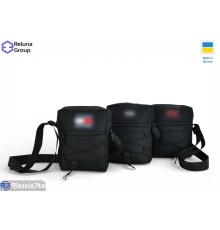 Сумка чоловіча 17*13*4 см,  чорний  "Raluka"