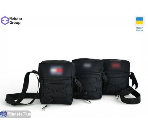 Сумка чоловіча 17*13*4 см,  чорний  "Raluka"