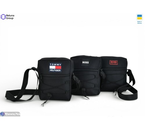 Сумка чоловіча 17*13*4 см,  чорний  "Raluka"